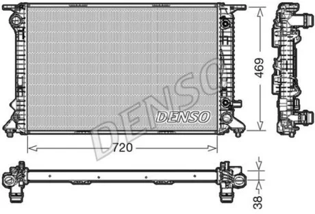 Радиатор охлаждения двигателя DENSO DRM02023