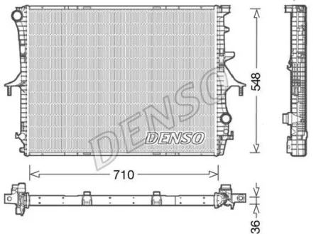 Радиатор охлаждения двигателя DENSO DRM02026