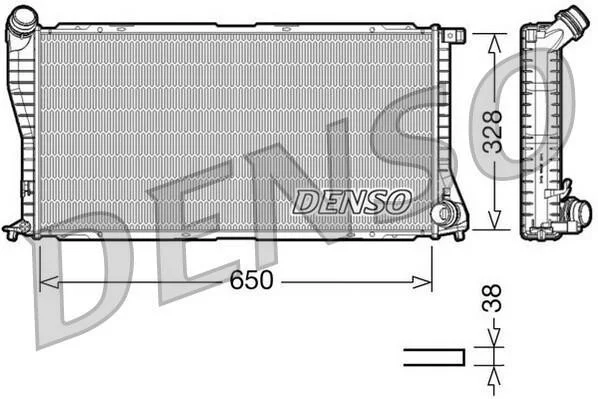 Радиатор охлаждения двигателя DENSO DRM05002 (фото 1)
