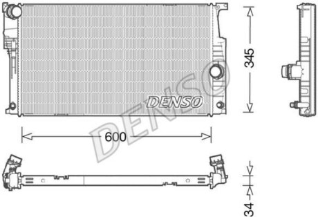 Радиатор охлаждения двигателя DENSO DRM05004