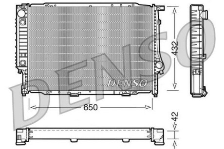 Радиатор охлаждения двигателя DENSO DRM05054