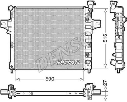 Радиатор охлаждения двигателя DENSO DRM06031