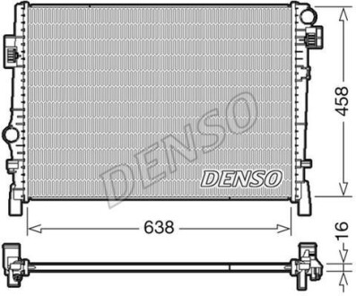 Радиатор охлаждения двигателя DENSO DRM09054