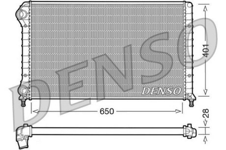 Радиатор охлаждения двигателя DENSO DRM09061