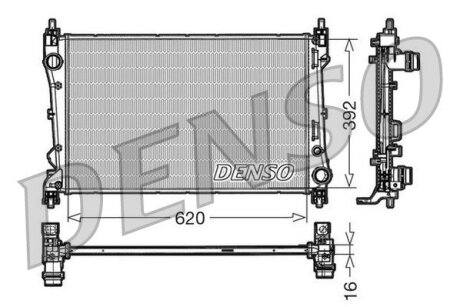 Радиатор охлаждения двигателя DENSO DRM09113