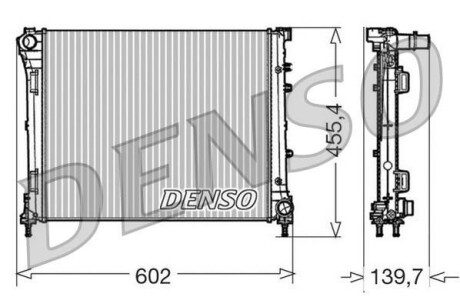 Радиатор охлаждения двигателя DENSO DRM09162