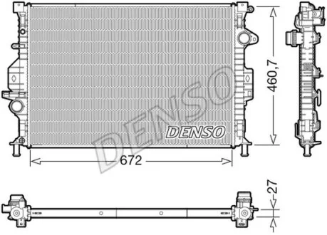 Радиатор охлаждения двигателя DENSO DRM10115