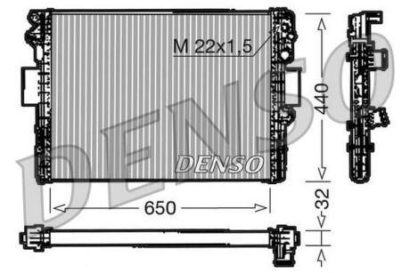 Радиатор охлаждения двигателя DENSO DRM12005