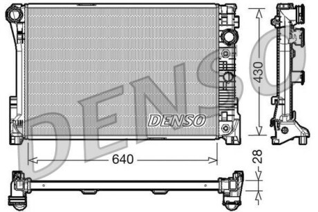 Радиатор охлаждения двигателя DENSO DRM17043