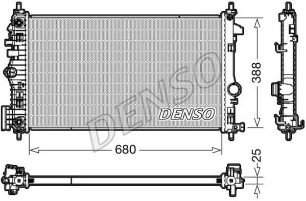 Радиатор охлаждения двигателя DENSO DRM20108 (фото 1)