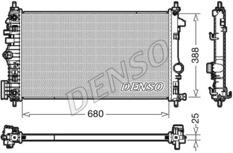 Радиатор охлаждения двигателя DENSO DRM20108
