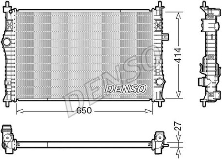 Радиатор охлаждения двигателя DENSO DRM21104