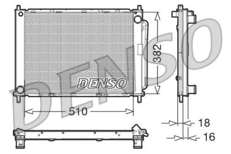 Радиатор кондиционера (Конденсатор) DENSO DRM23100