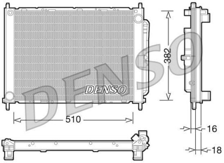 Радиатор кондиционера (Конденсатор) DENSO DRM23101