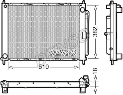 Радиатор охлаждения двигателя DENSO DRM23111