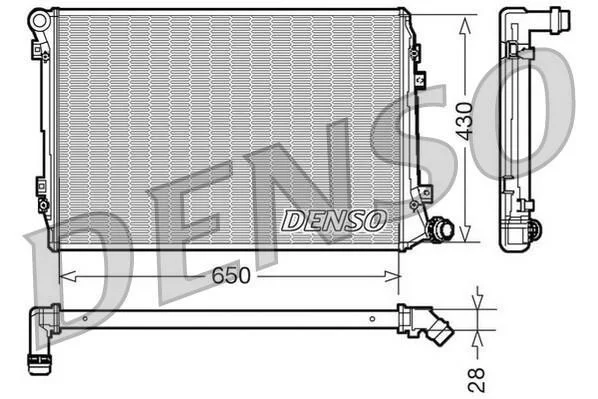 Радиатор охлаждения двигателя DENSO DRM32037 (фото 1)