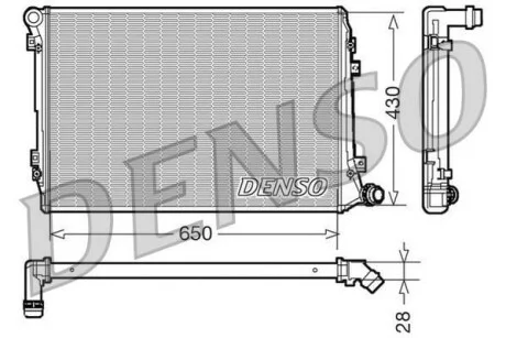 Радиатор охлаждения двигателя DENSO DRM32037