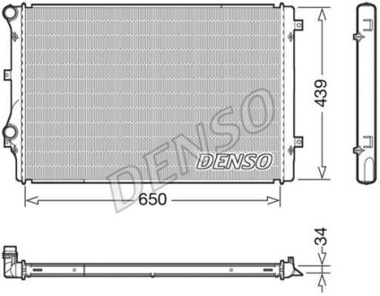 Радиатор охлаждения двигателя DENSO DRM32041