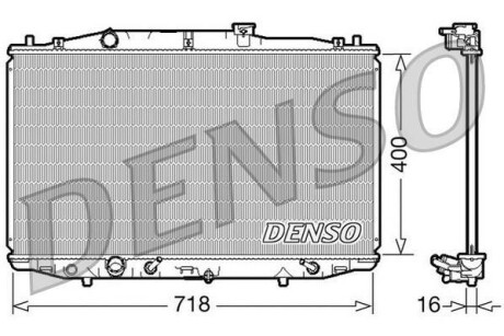 Радиатор охлаждения двигателя DENSO DRM40024