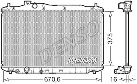 Радиатор охлаждения двигателя DENSO DRM40105