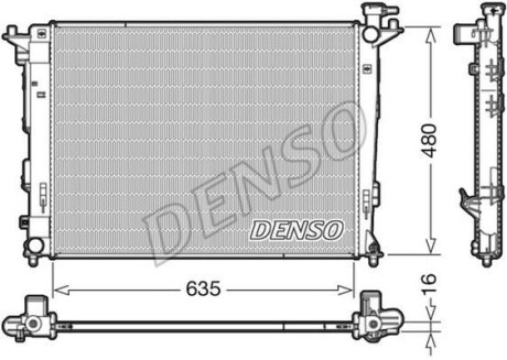 Радиатор охлаждения двигателя DENSO DRM41006