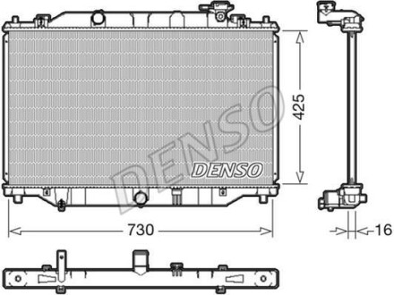 Радиатор охлаждения двигателя DENSO DRM44039