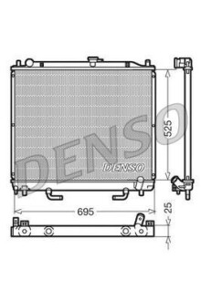 Радиатор охлаждения двигателя DENSO DRM45015