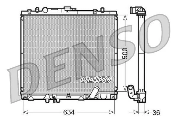 Радиатор охлаждения двигателя DENSO DRM45020 (фото 1)