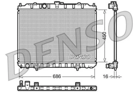 Радиатор охлаждения двигателя DENSO DRM46004