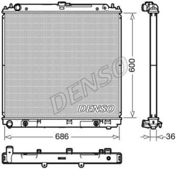 Радиатор охлаждения двигателя DENSO DRM46042