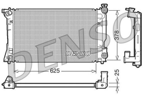 Радиатор охлаждения двигателя DENSO DRM50035