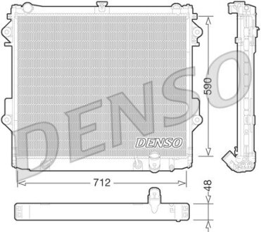 Радиатор охлаждения двигателя DENSO DRM50074