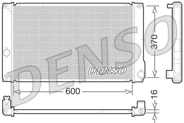 Радиатор охлаждения двигателя DENSO DRM50076 (фото 1)