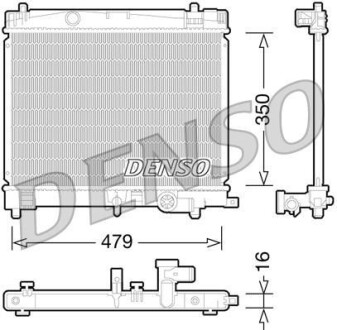 Радиатор охлаждения двигателя DENSO DRM50078