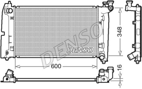 Радиатор охлаждения двигателя DENSO DRM50085