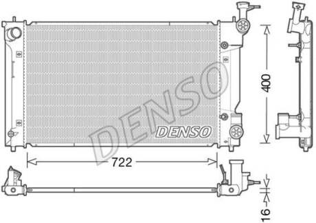 Радиатор охлаждения двигателя DENSO DRM50098