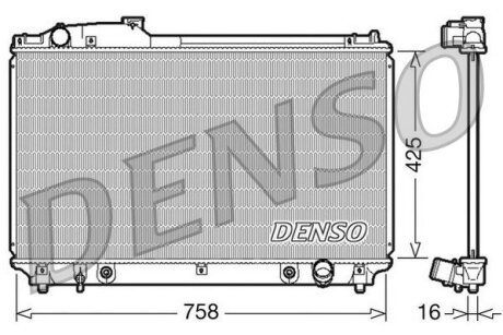 Радиатор охлаждения двигателя DENSO DRM51003