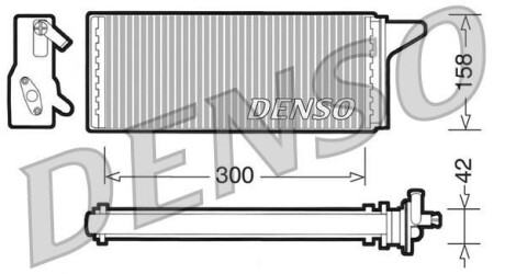 Радиатор отопителя салона DENSO DRR12001