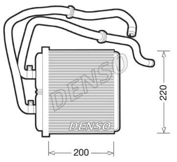 Радиатор отопителя салона DENSO DRR12003