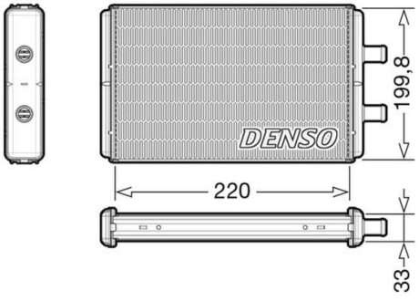 Радиатор отопителя салона DENSO DRR12016