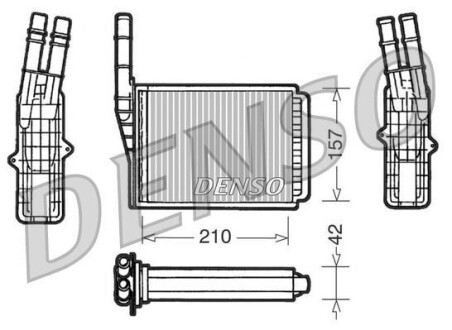 Радиатор отопителя салона DENSO DRR23013