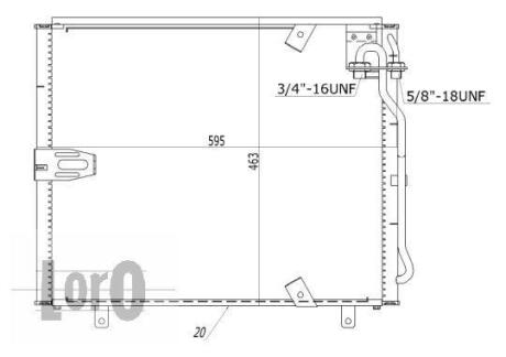 Радиатор кондиционера (Конденсатор) DEPO 004-016-0002