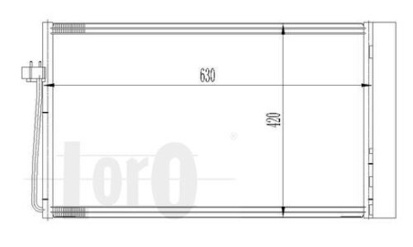 Радиатор кондиционера (Конденсатор) DEPO 004-016-0018