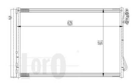 Радиатор кондиционера (Конденсатор) DEPO 004-016-0021