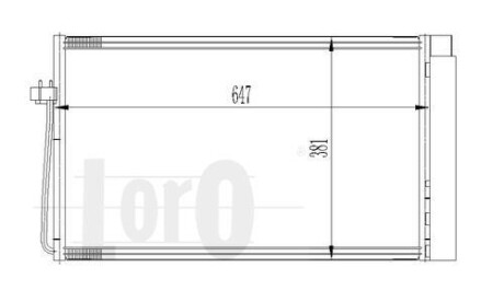 Радиатор кондиционера (Конденсатор) DEPO 004-016-0025