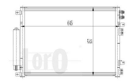 Радиатор кондиционера (Конденсатор) DEPO 008-016-0009