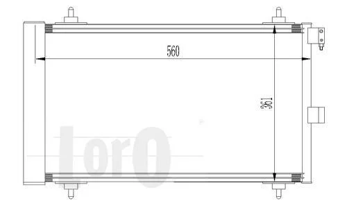 Радиатор кондиционера (Конденсатор) DEPO 009-016-0008 (фото 1)