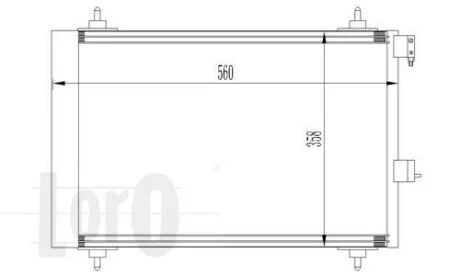 Радиатор кондиционера (Конденсатор) DEPO 009-016-0009