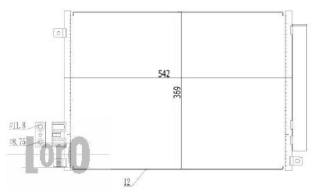 Радиатор кондиционера (Конденсатор) DEPO 016-016-0026