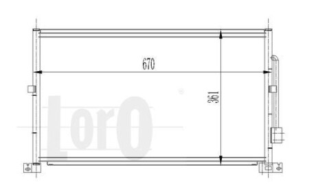 Радиатор кондиционера (Конденсатор) DEPO 017-016-0011